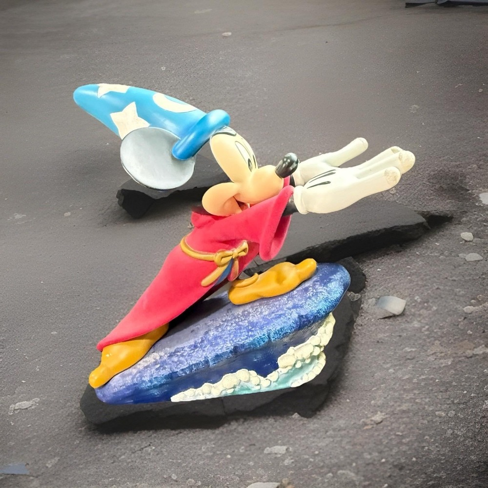Rare Disney Mickey Mouse Sorcerer apprentice 19" Big Fig Richard Sznerch